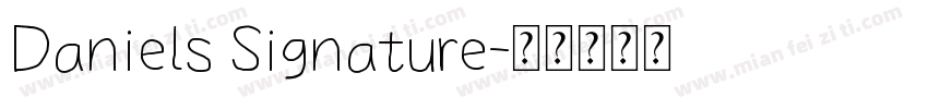 Daniels Signature字体转换